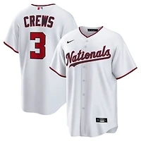 Maillot Nike Dylan Crews blanc pour homme, réplique domicile des Washington Nationals