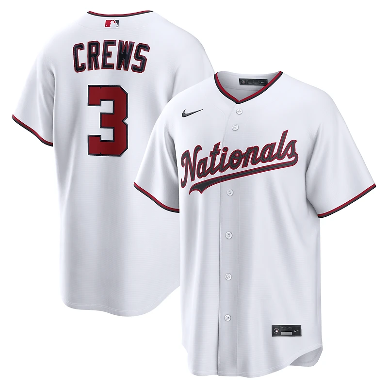 Men's Nike Dylan Crews White Washington Nationals Home Replica Jersey