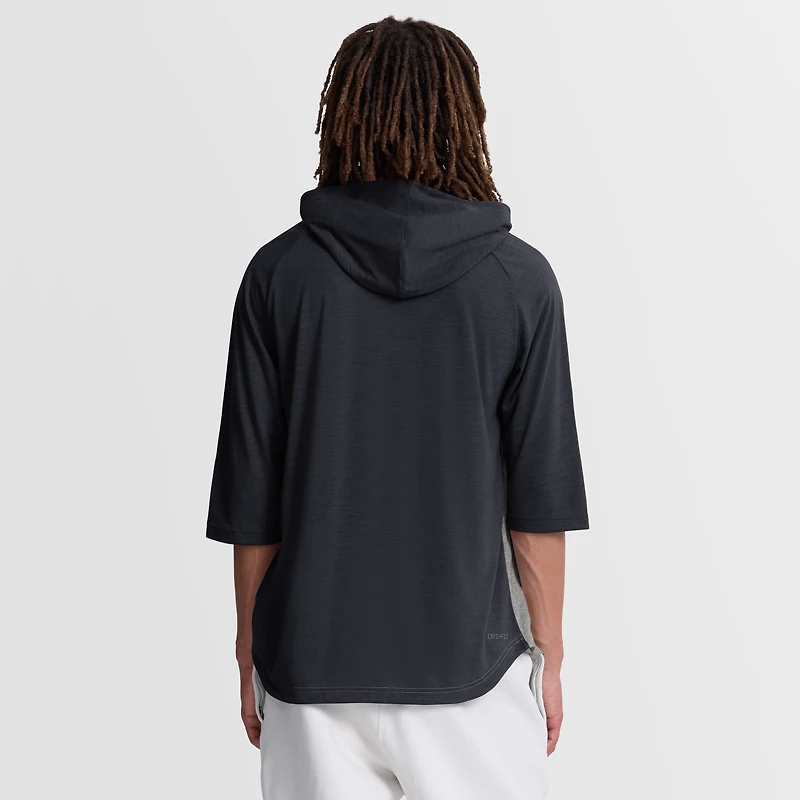 T-shirt à capuche Nike Authentic Collection Flux Dri-FIT gris Washington Nationals pour homme