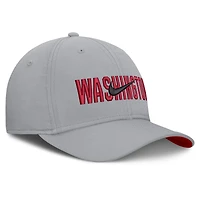 Men's Nike  Gray Washington Nationals Primetime Rise Dri-FIT Flex Hat