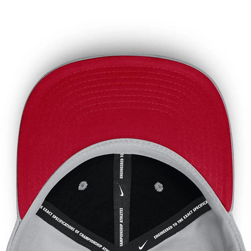 Men's Nike  Gray Washington Nationals Primetime Rise Dri-FIT Flex Hat