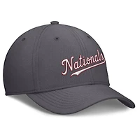Men's Nike  Gray Washington Nationals Swoosh Performance Flex Hat