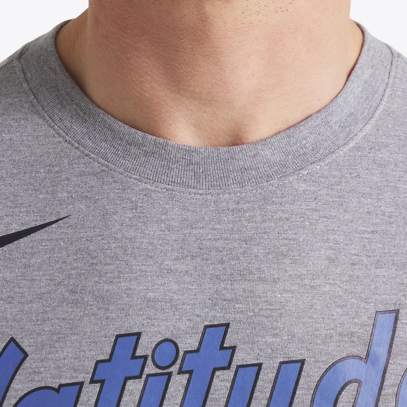 T-shirt Nike City Connect Tri-Blend pour homme, anthracite chiné, Washington Nationals 2025