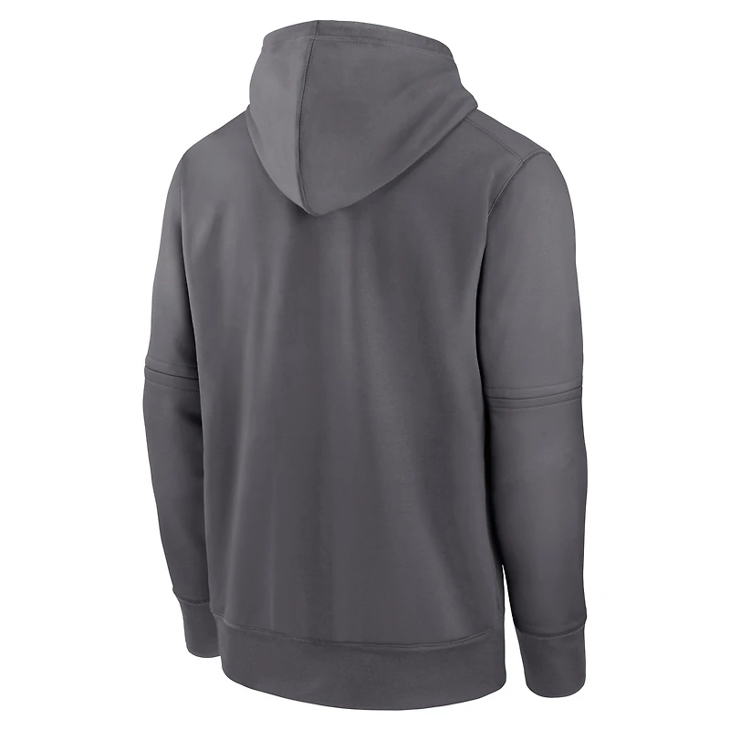 Sweat à capuche Nike City Connect Performance pour hommes, gris chiné, Washington Nationals Authentic Collection