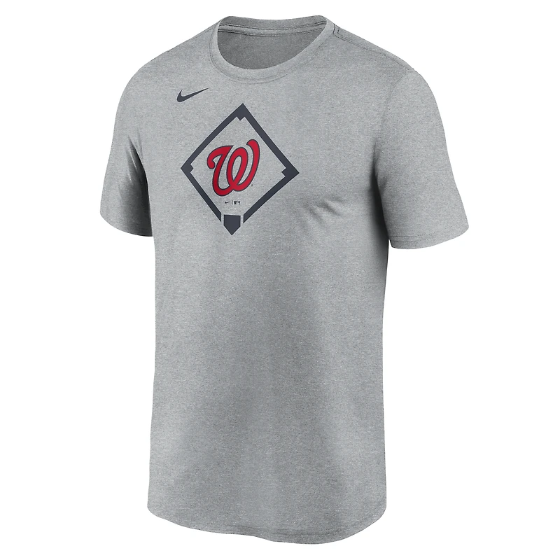 Men's Nike Heather Gray Washington Nationals Icon Legend Dri-FIT T-Shirt