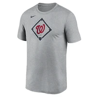 Men's Nike Heather Gray Washington Nationals Icon Legend Dri-FIT T-Shirt