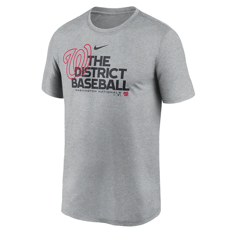 Men's Nike Heathered Charcoal Washington Nationals Local Rep Legend Performance T-Shirt