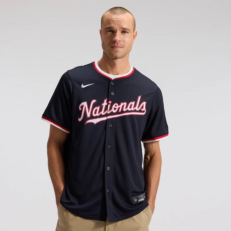 Men's Nike James Wood Navy Washington Nationals Alternate Limited Player Jersey