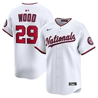 Maillot domicile Nike James Wood blanc Washington Nationals pour homme