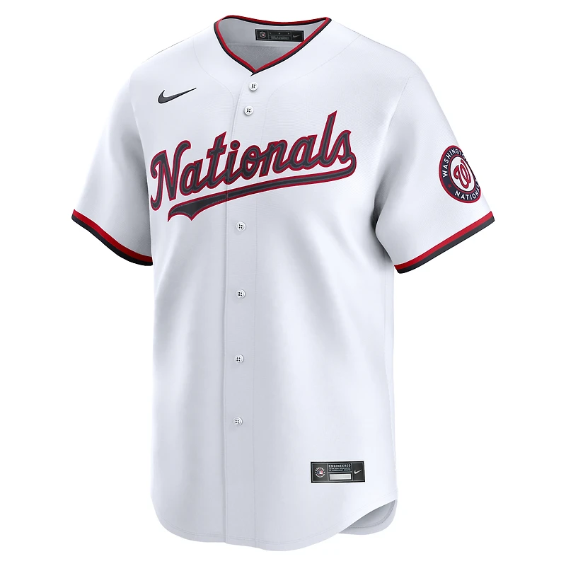 Maillot de joueur alternatif Nike Keibert Ruiz pour homme, blanc, Washington Nationals, édition limitée