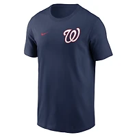 T-shirt Nike bleu marine Washington Nationals 2-Hit pour homme