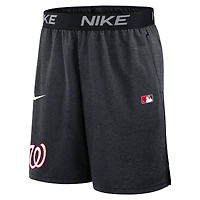 Men's Nike Navy Washington Nationals Authentic Collection Performance Knit Shorts