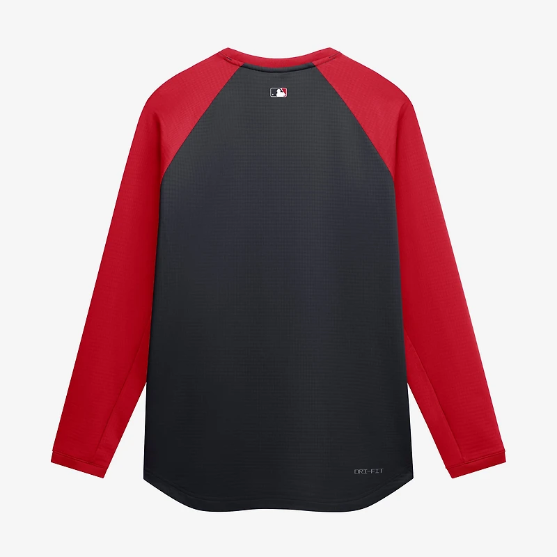 Men's Nike Navy Washington Nationals Authentic Collection Raglan Dri-FIT Sweatshirt