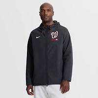 Veste à capuche zippée intégrale Nike Navy Washington Nationals Authentic Collection pour homme