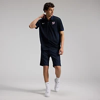 Polo rayé Victory Dri-FIT de la collection authentique Nike Washington Nationals, bleu marine, pour homme