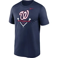 T-shirt Nike pour homme bleu marine Washington Nationals Big & Tall Icon Legend Performance