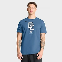 T-shirt Nike City Connect à grand logo, bleu marine, pour homme, Washington Nationals