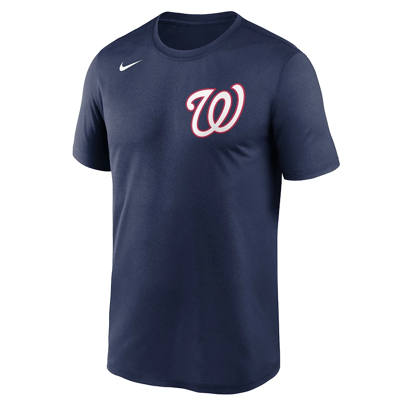 Men's Nike Navy Washington Nationals Wordmark Legend Performance Big & Tall T-Shirt