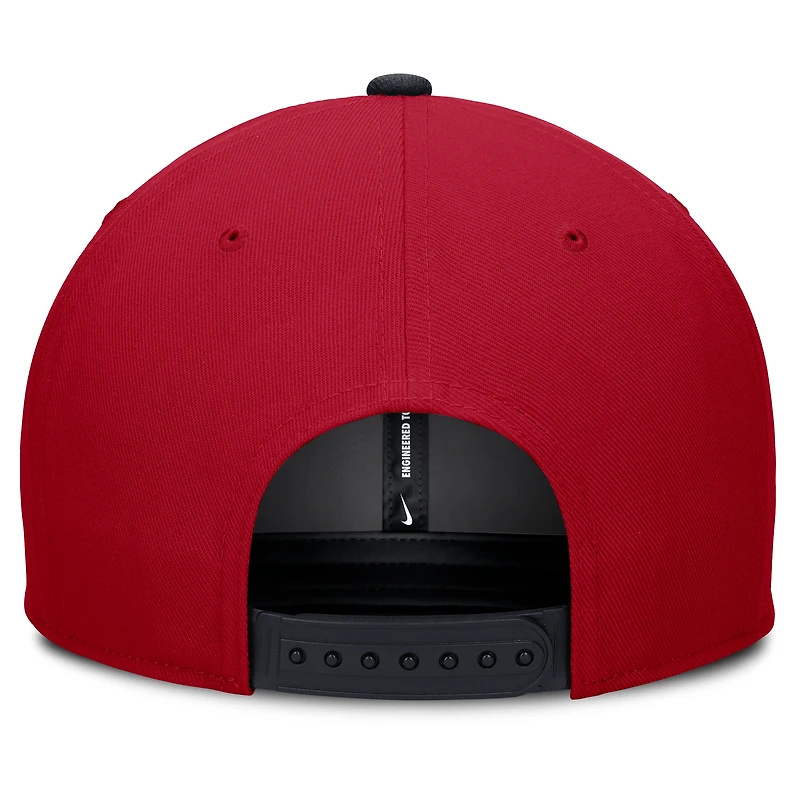 Men's Nike Red/Navy Washington Nationals Pro Performance Snapback Hat