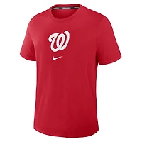 T-shirt Nike rouge Washington Nationals Authentic Collection Early Work Tri-Blend Dri-FIT pour homme