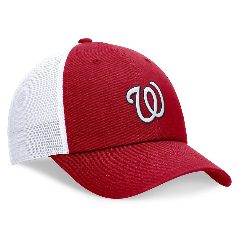 Casquette réglable Nike rouge Washington Nationals Club Trucker pour homme