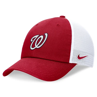 Casquette réglable Nike rouge Washington Nationals Club Trucker pour homme