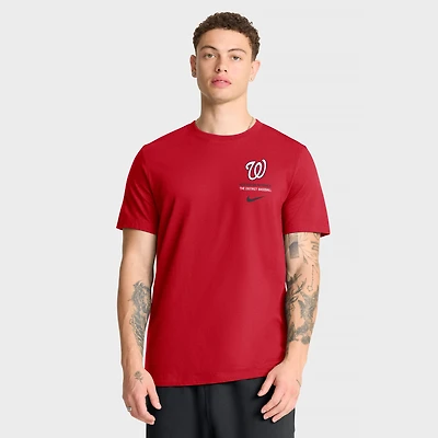 Men's Nike Red Washington Nationals Primetime 2-Hit T-Shirt