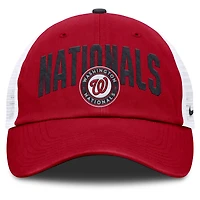Casquette trucker ajustable Nike rouge Washington Nationals Primetime Club pour homme