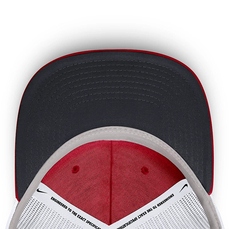 Men's Nike  Red Washington Nationals Primetime Club Adjustable Trucker Hat