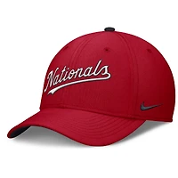 Casquette Nike rouge Washington Nationals Primetime Rise Dri-FIT Flex pour homme