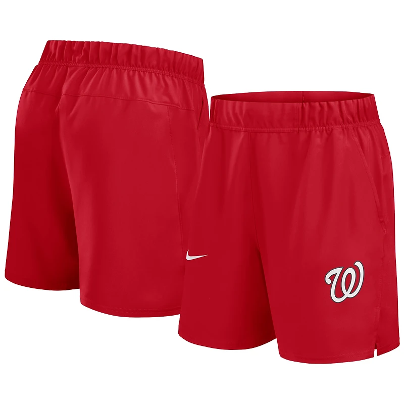 Short tissé Nike Victory Dri-FIT rouge des Washington Nationals pour homme