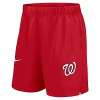 Men's Nike Red Washington Nationals Woven Victory Performance Shorts