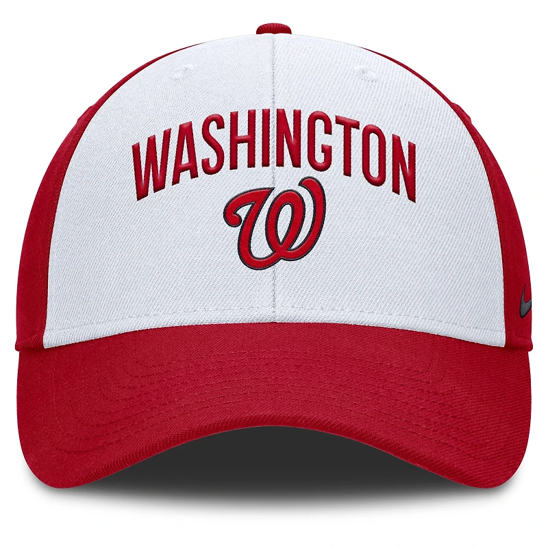 Men's Nike White/Red Washington Nationals Club Performance Adjustable Hat