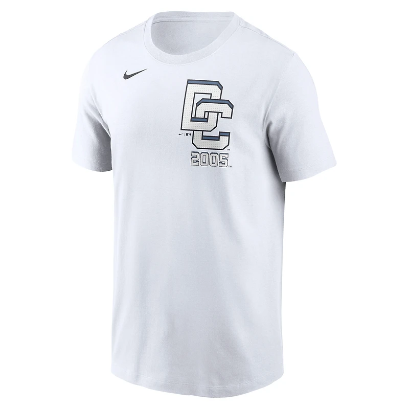 T-shirt Nike blanc pour homme avec logo City Connect des Washington Nationals 2025