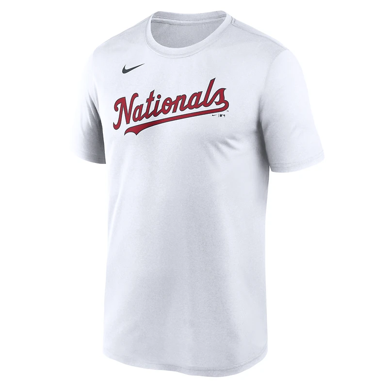 Men's Nike White Washington Nationals New Legend Wordmark Dri-FIT T-Shirt