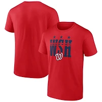 T-shirt rouge à imprimé Hometown des Washington Nationals pour homme