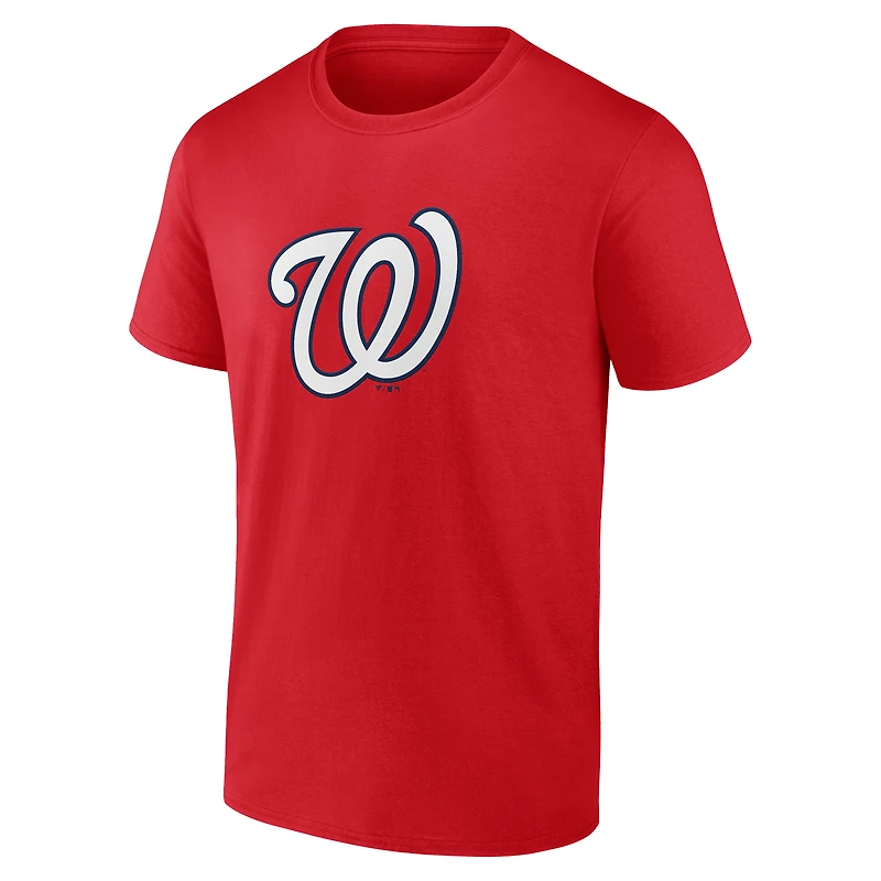 T-shirt rouge pour homme avec nom et numéro Jackie Robinson Day des Washington Nationals