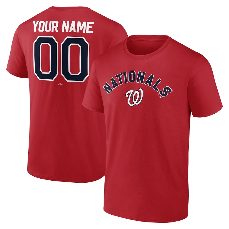 T-shirt personnalisé rouge pour homme Washington Nationals Winning Streak