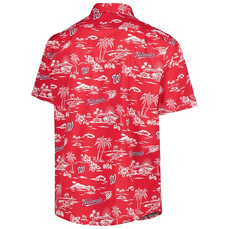 Chemise boutonnée Reyn Spooner rouge Washington Nationals Kekai Performance pour homme