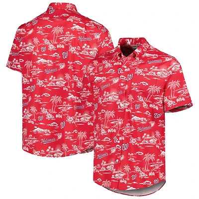 Men's Reyn Spooner Red Washington Nationals Kekai Performance Button-Down Shirt