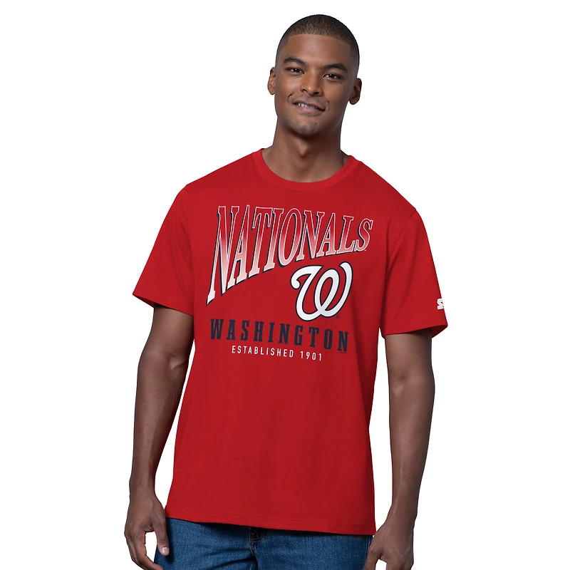 Men's Starter Red/Heather Gray Washington Nationals Two-Pack T-Shirt Set