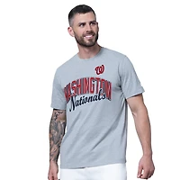 Lot de deux t-shirts Starter rouges/gris chiné Washington Nationals pour hommes