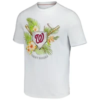 T-shirt Tommy Bahama blanc Washington Nationals Island League pour homme
