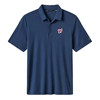 Polo bleu marine TravisMathew pour homme, motif tri-mélange des Washington Nationals, Playoff Pitch