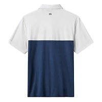 Polo tri-blend blanc/bleu marine TravisMathew pour homme