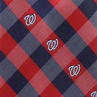 Cravate tissée à carreaux pour homme des Nationals de Washington