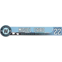 Miguel Cairo Washington Nationals Staff-Issued #22 Blue City Connect Nameplate from the 2025 MLB Season