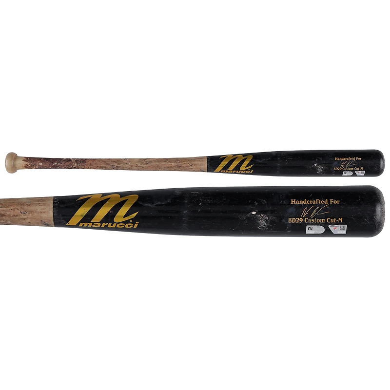 Bâton cassé Marucci noir utilisé par Nasim Nuñez (Washington Nationals) lors du match contre les Milwaukee Brewers le 2 mai 2026