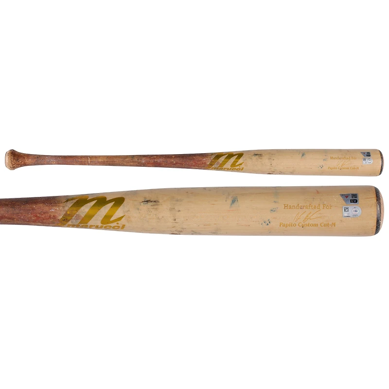 Bâton cassé Tan Marucci utilisé par Nasim Nuñez, des Washington Nationals, contre les Chicago Cubs le 29 mars 2026 - Simple