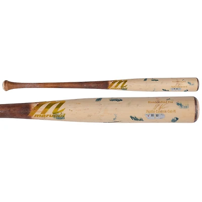Batte cassée Tan Marucci utilisée par Nasim Nuñez (Washington Nationals) lors du match contre les Giants de San Francisco le 17 avril 2026